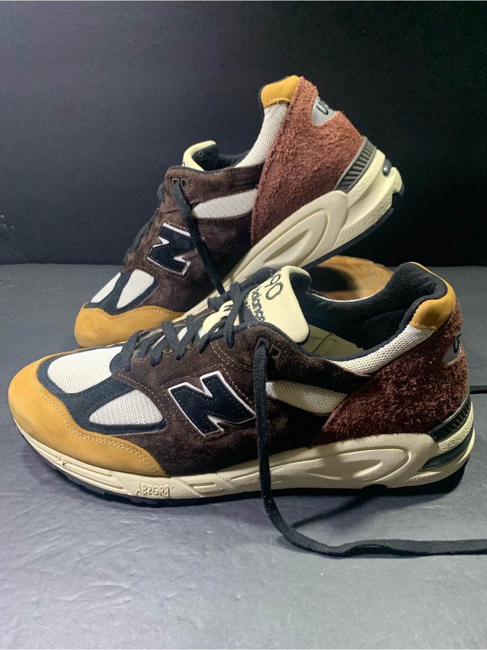 New Balance 990 v2 “ Teddy Santis “ Men’s Brown Black Tan Sneakers Size-13